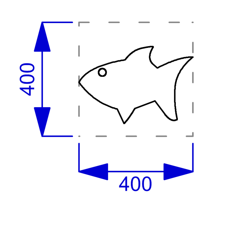 Technical render of a Wetpour Fish